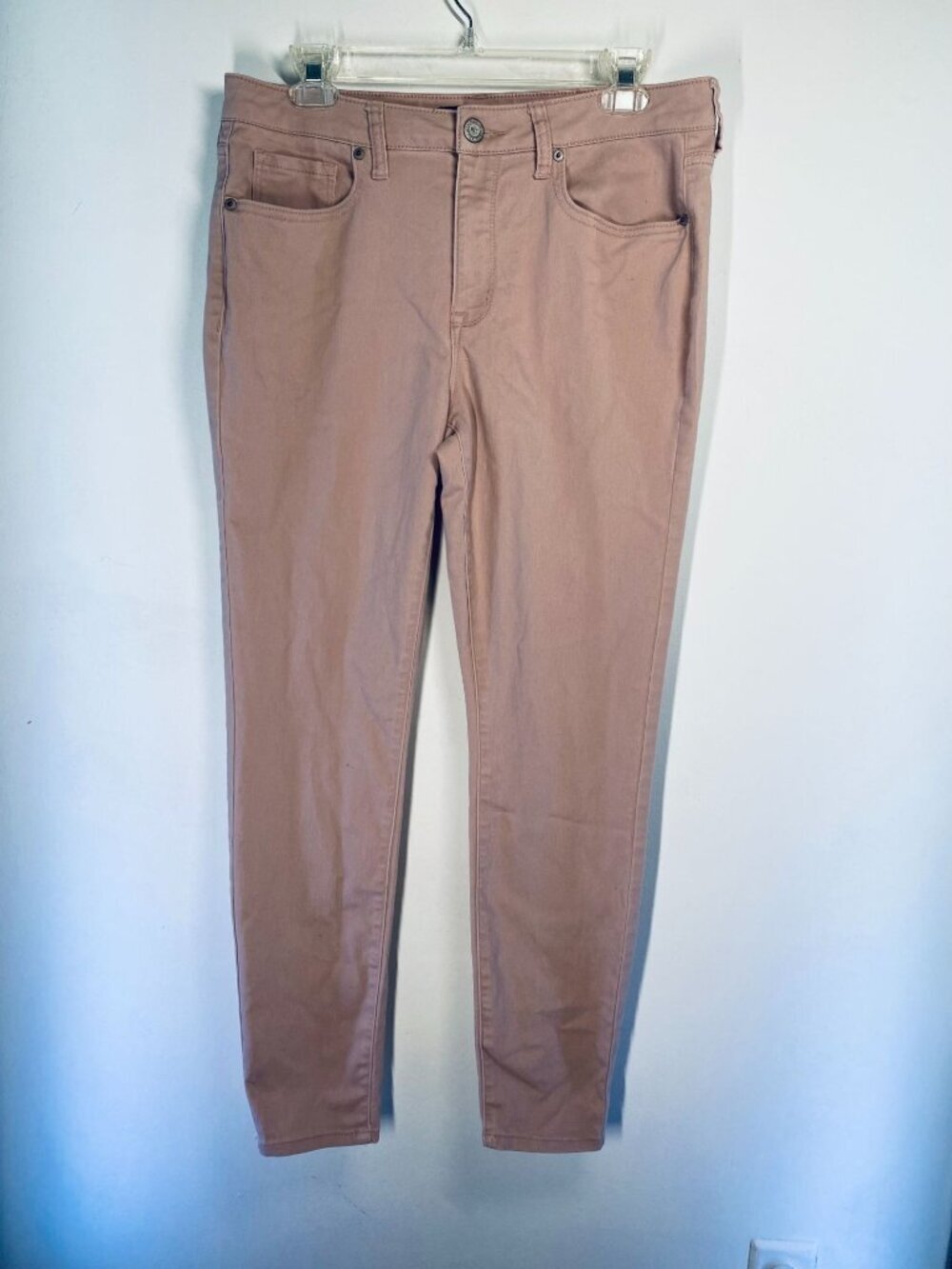 Aeropostale Womens Mauve Skinny Jeans 10 Regular Cotton Blend Stretch